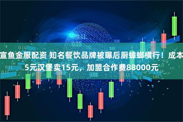 宣鱼金服配资 知名餐饮品牌被曝后厨蟑螂横行！成本5元汉堡卖15元，加盟合作费88000元