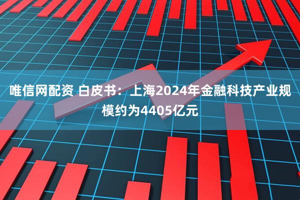 唯信网配资 白皮书：上海2024年金融科技产业规模约为4405亿元
